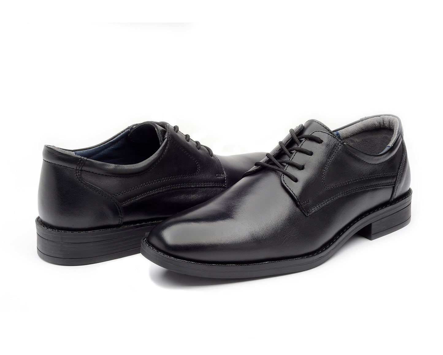 EMYCO-Zapato para hombre de vestir tipo Blucher de piel Mod Veronesi 371003-Color Negro