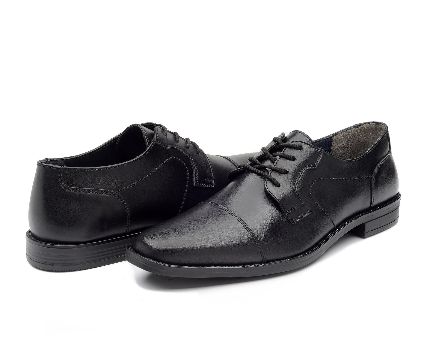 EMYCO-Zapato para hombre de vestir tipo Blucher de piel Mod Mileni 117002 -Color Negro