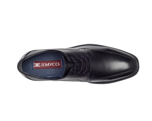 EMYCO-Zapato para hombre de vestir tipo Blucher de piel Mod Mileni 117001-Color Negro