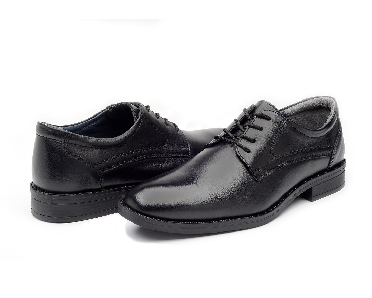 EMYCO-Zapato para hombre de vestir tipo Blucher de piel Mod  Veronesi 371003-Color Negro